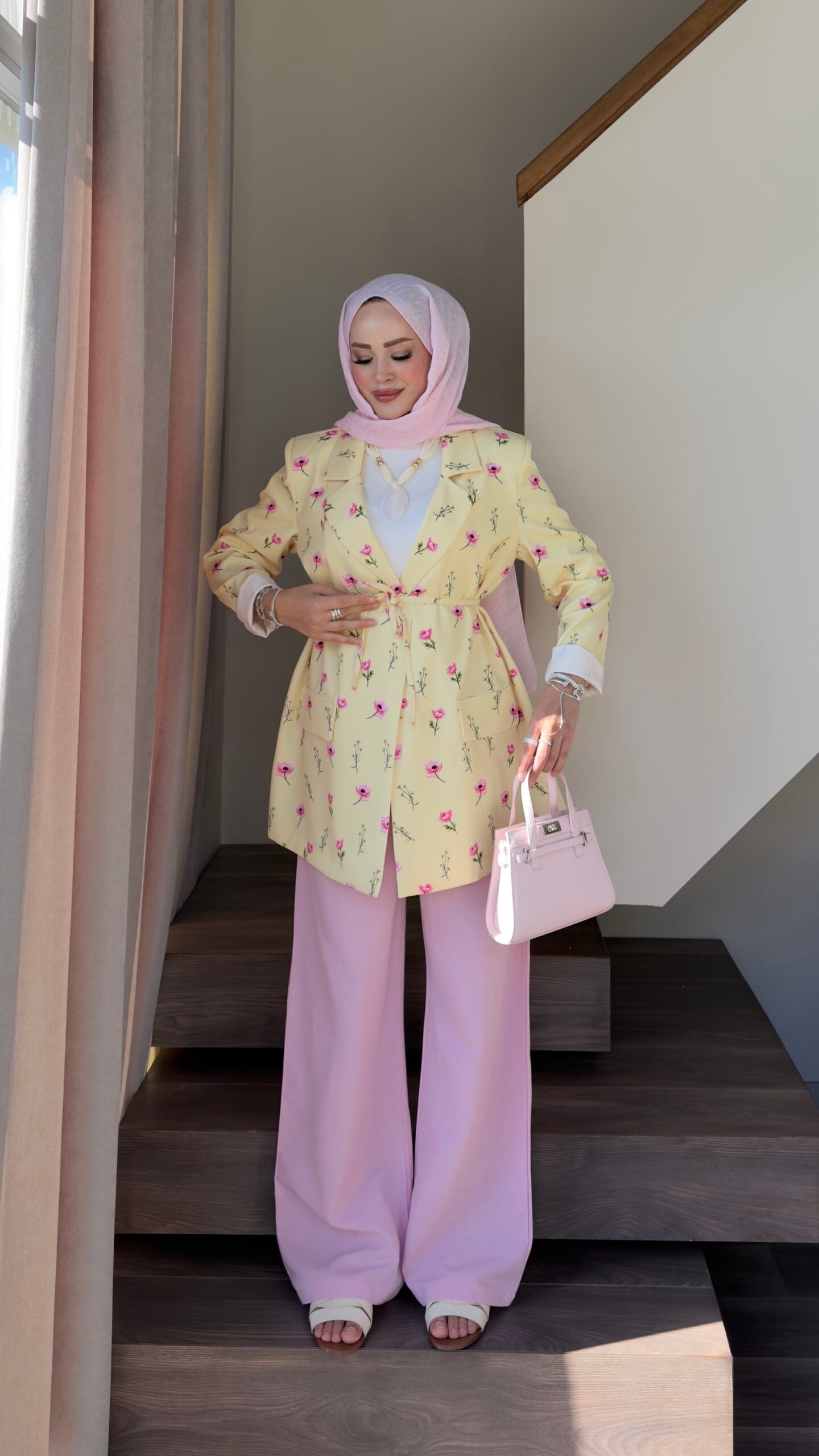 Çiçek Desenli Blazer Ceket |  