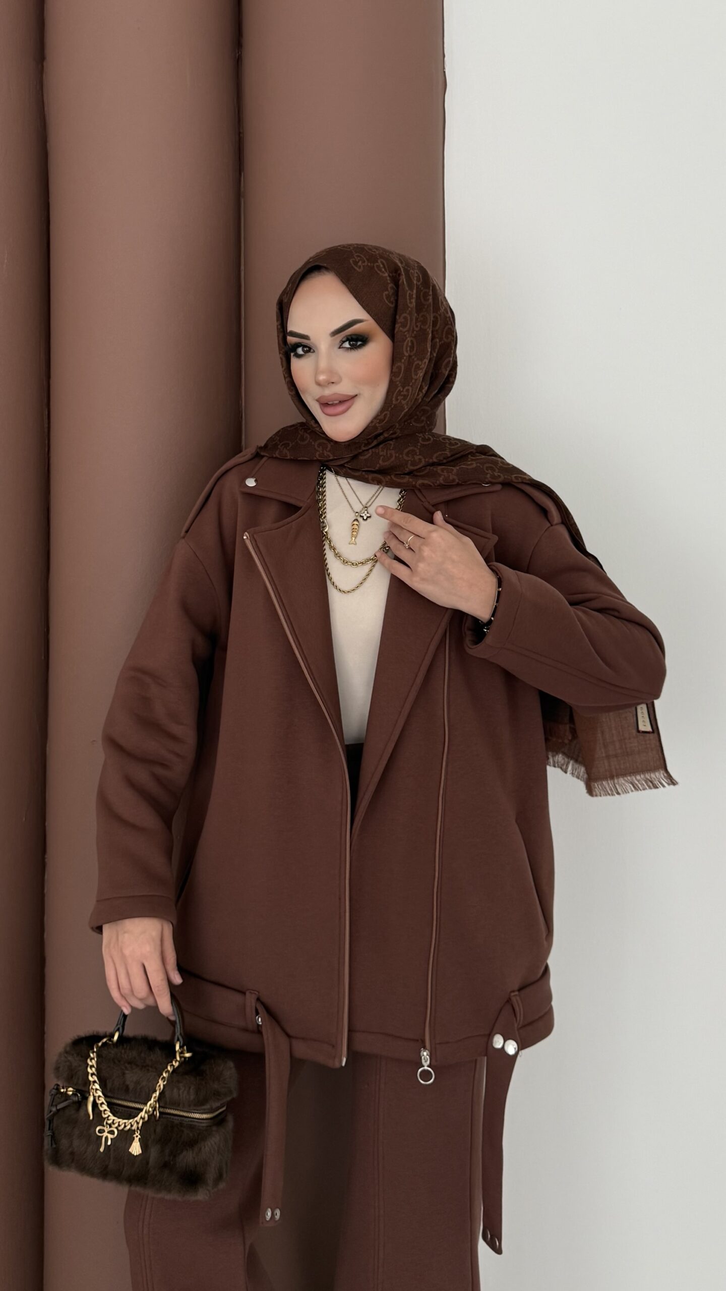 Blok Premium Şardonlu Ceket İkili Takım |  