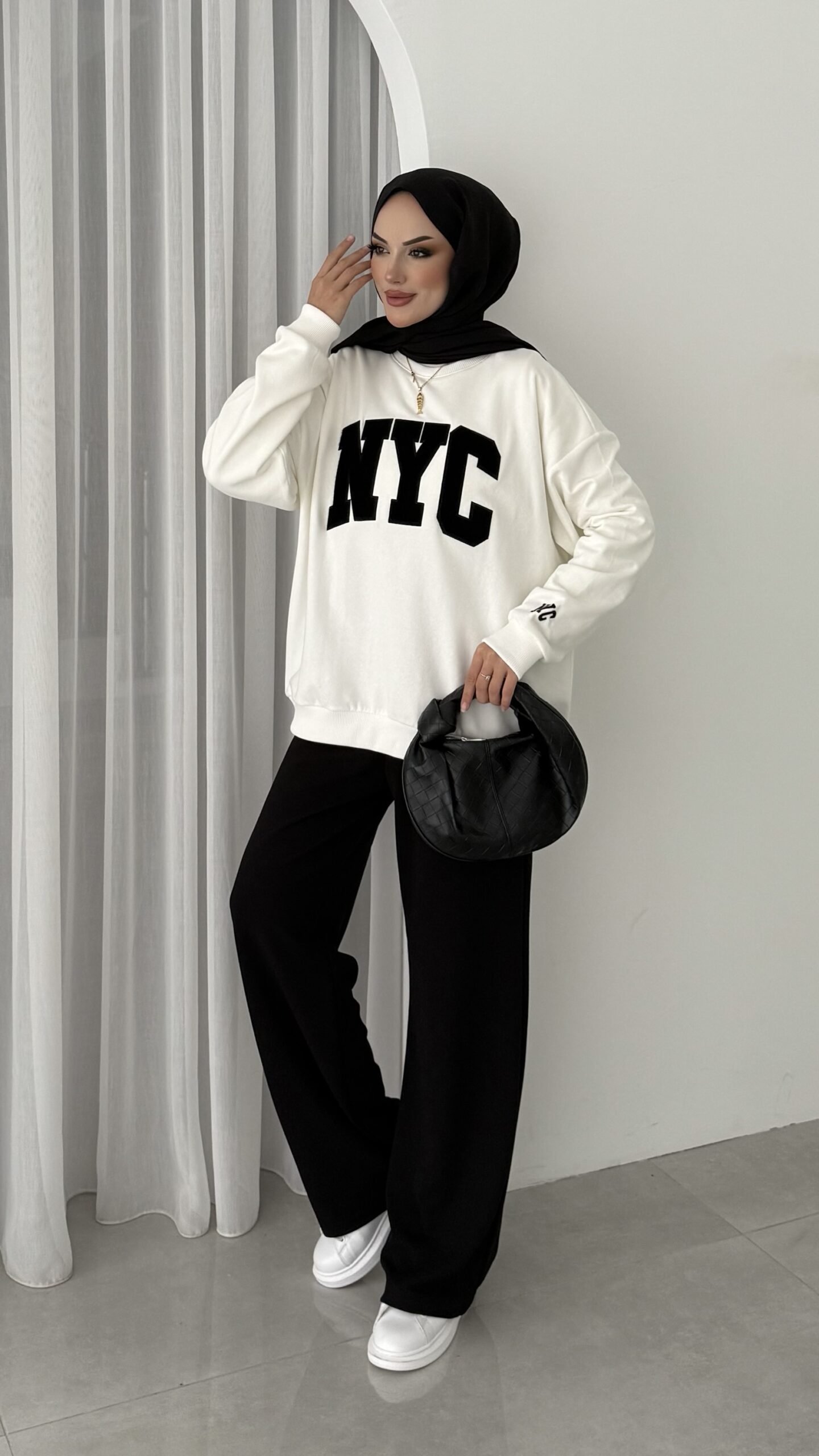 Nyc Şardonlu Sweat |  