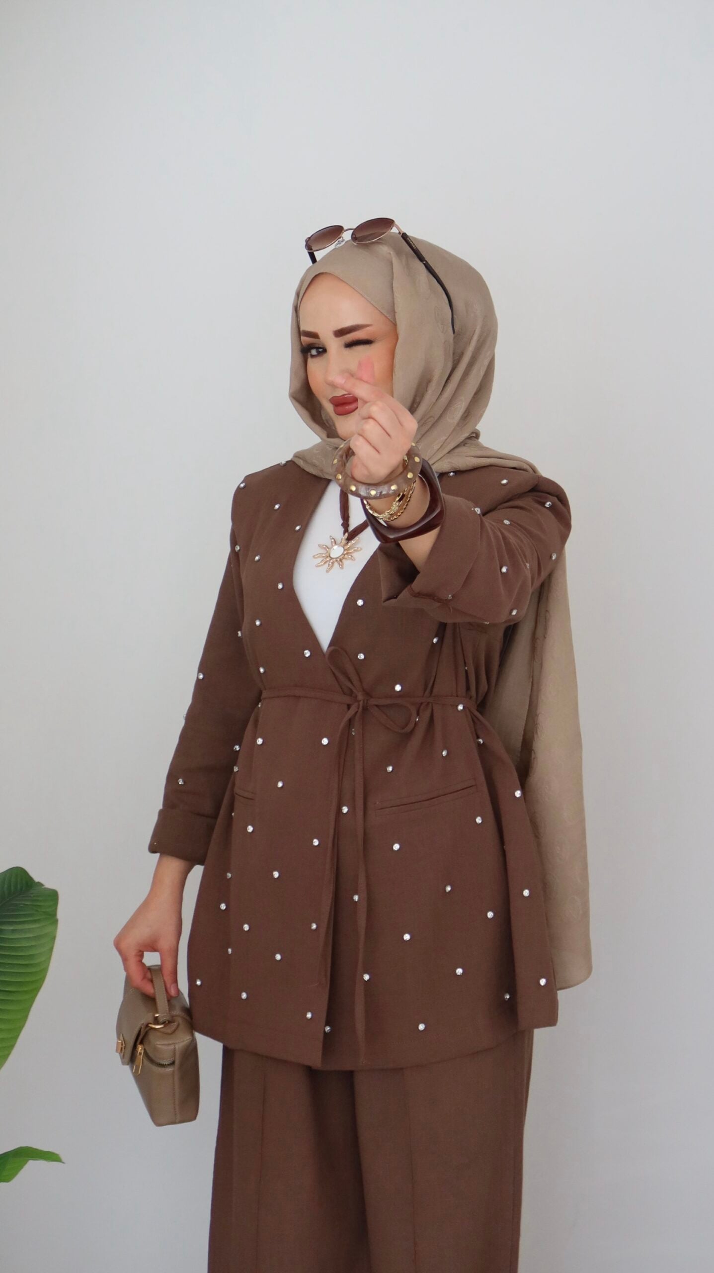 Shine Keten Ceket İkili Takım |  