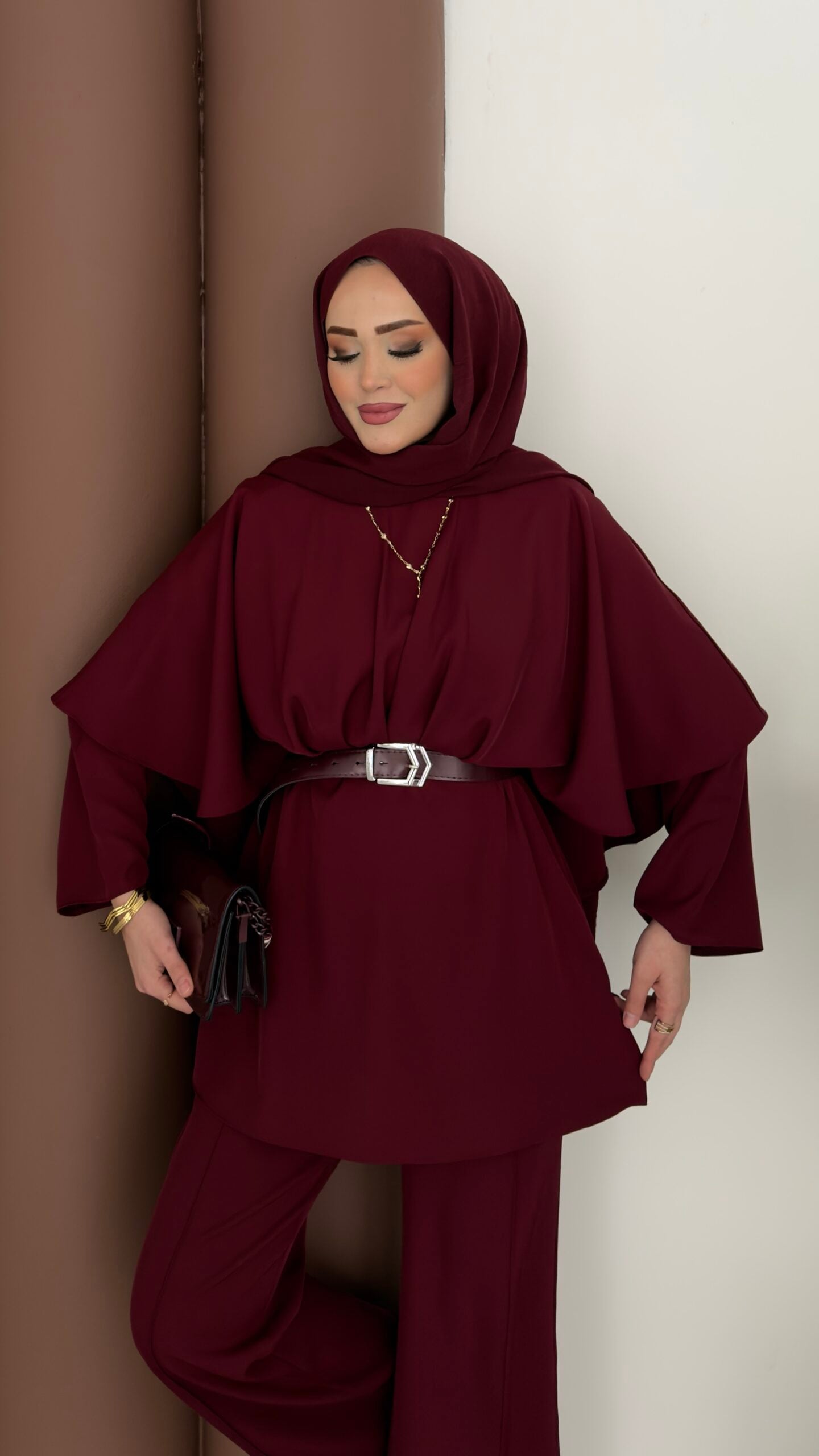 Arabic Pelerinli Modal İkili Takım |  