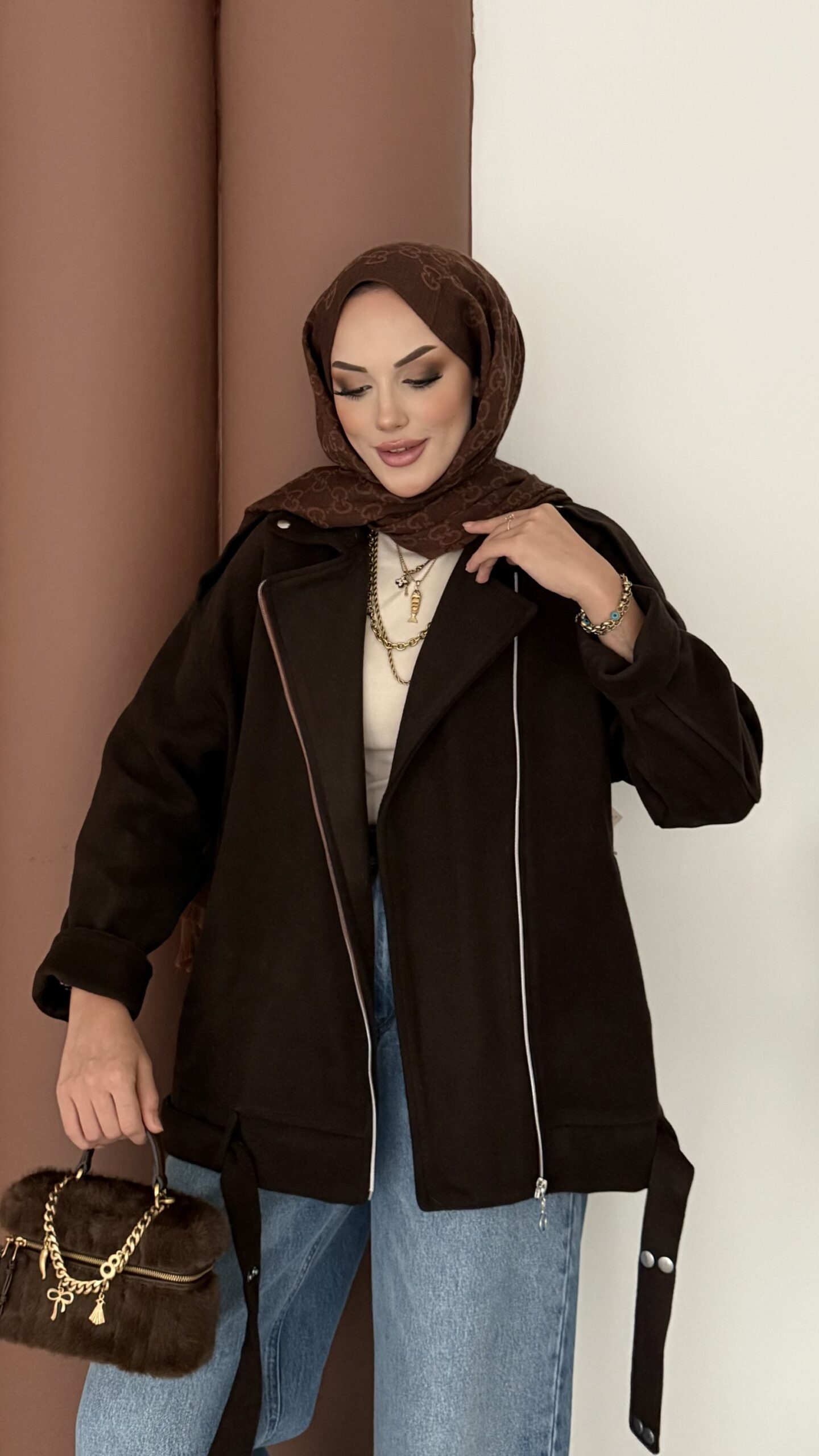 Most Premium Fermuarlı Kaşe Ceket |  