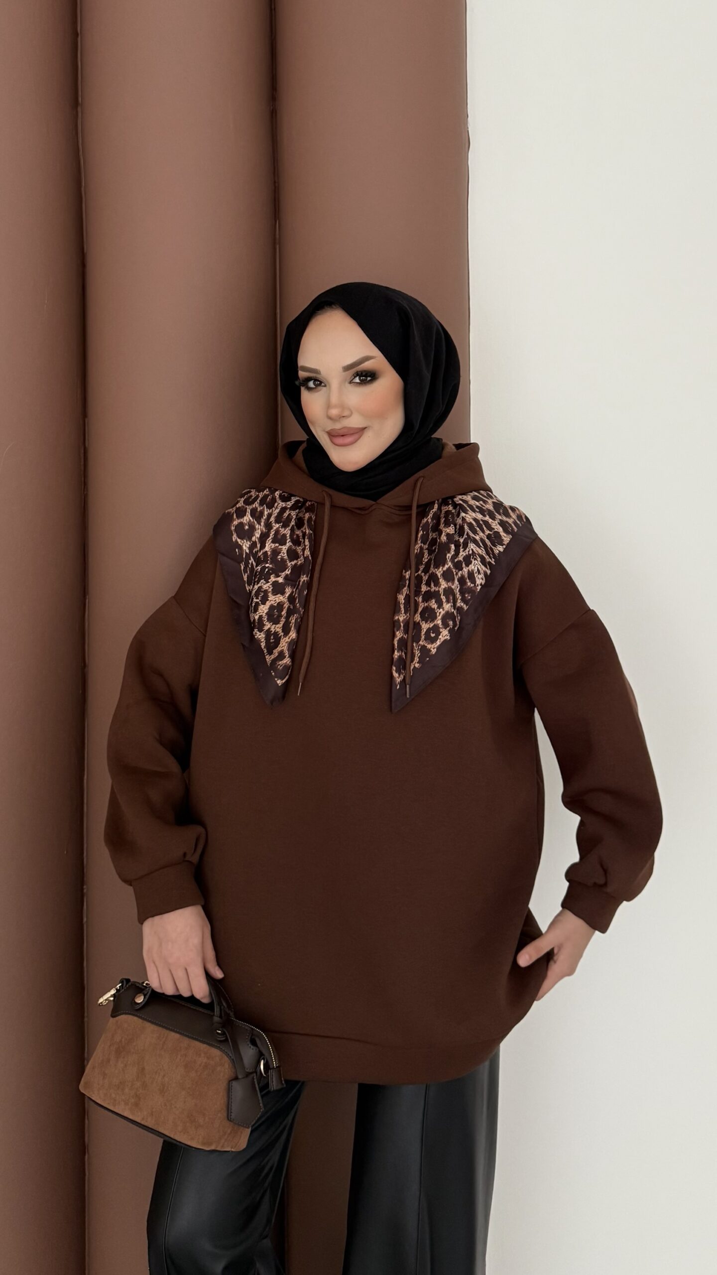 Oversize Basic Şardonlu Sweat |  