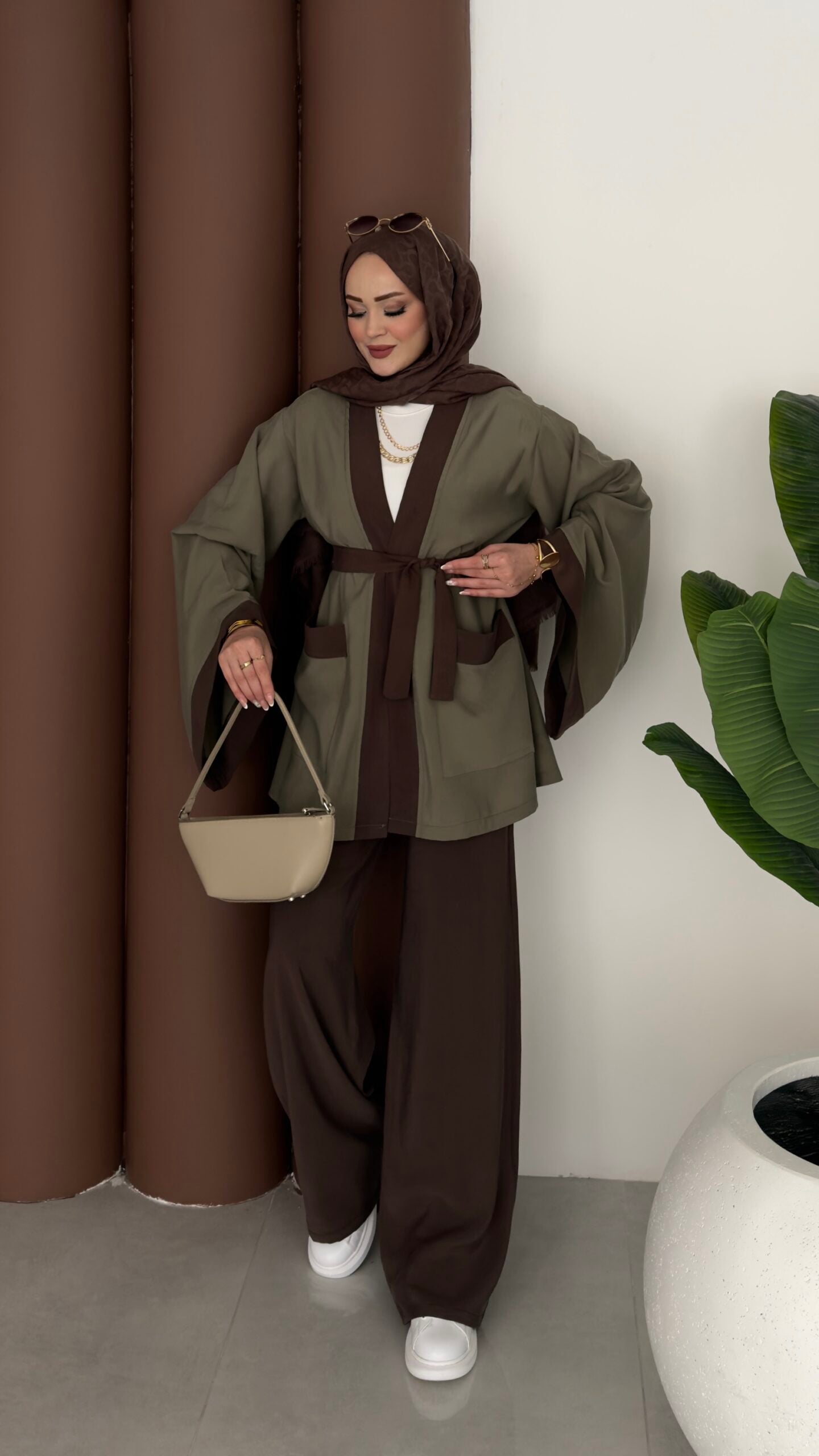 Cosmos Tensel Garnili Kimono İkili Takım |  