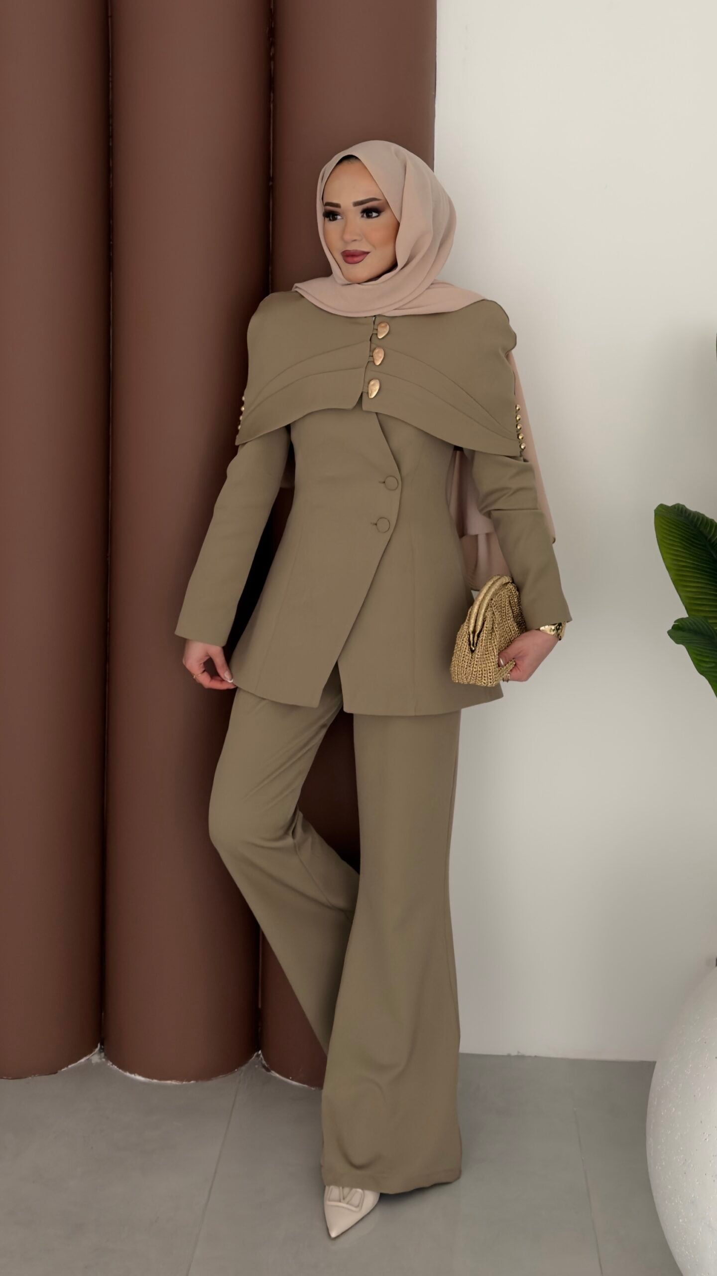 Deluxe Pelerin Blazer İkili Takım |  