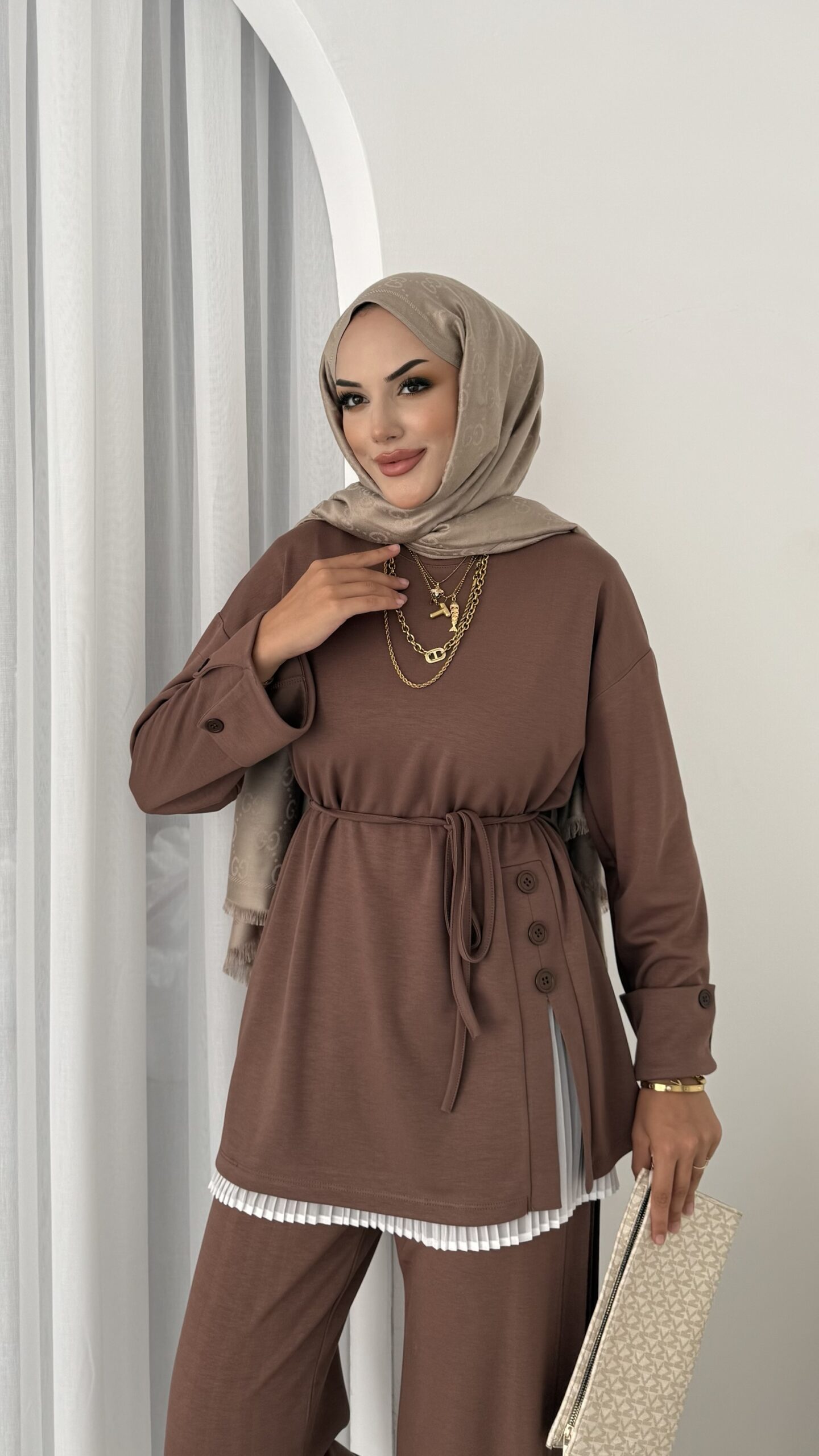 Premium Oysh Düğmeli İkili Takım |  