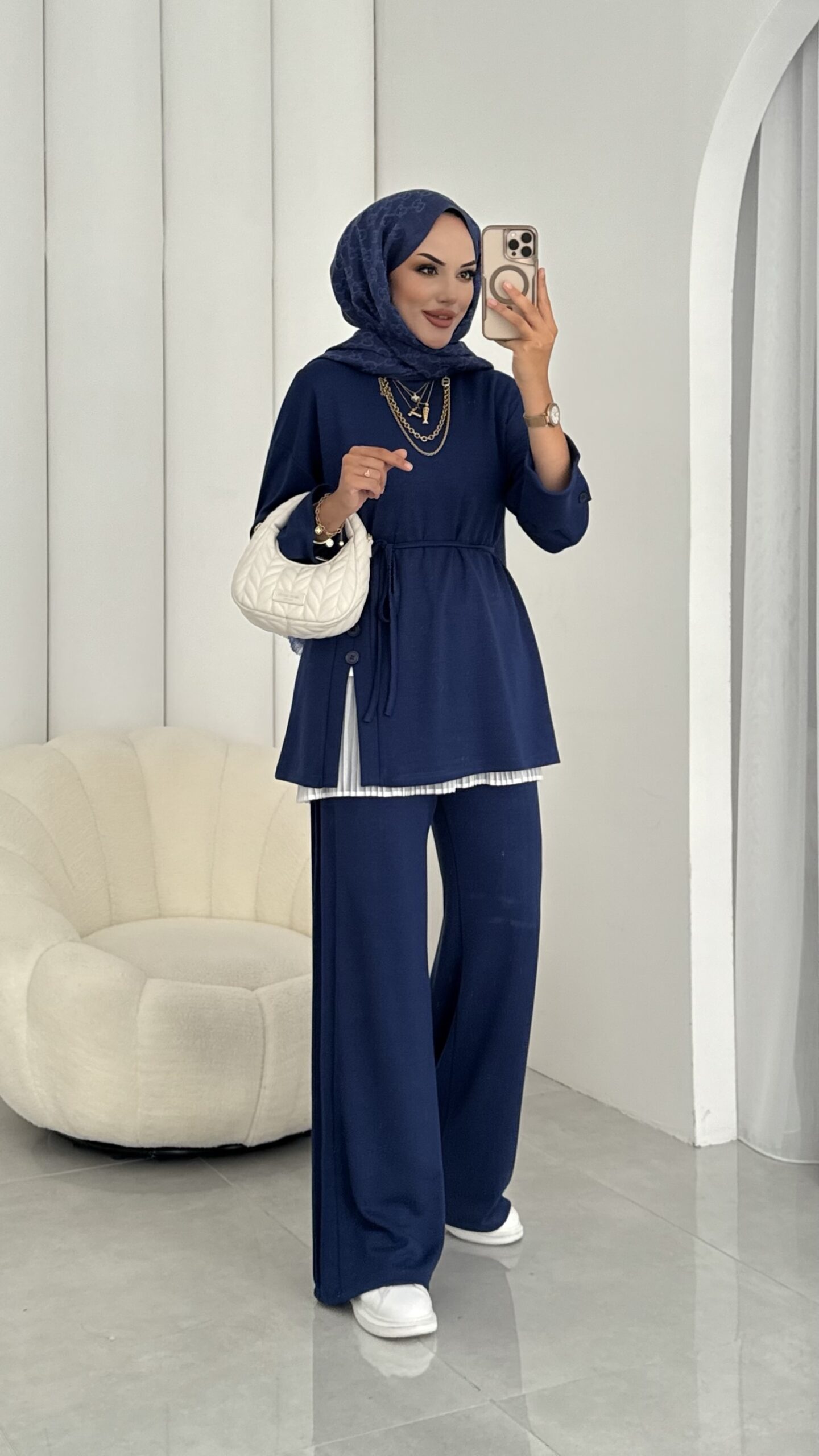 Premium Oysh Düğmeli İkili Takım |  