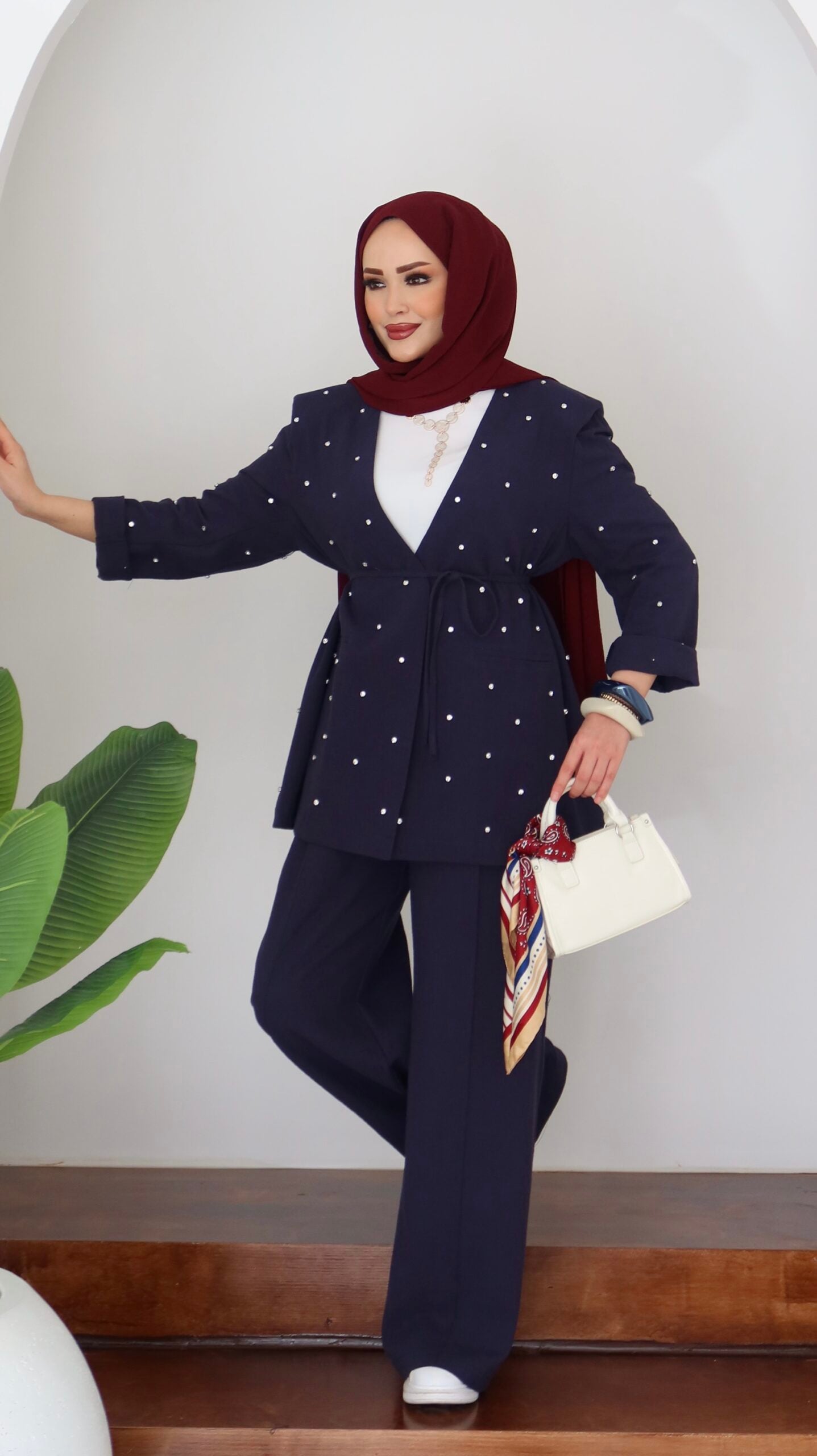 Shine Keten Ceket İkili Takım |  