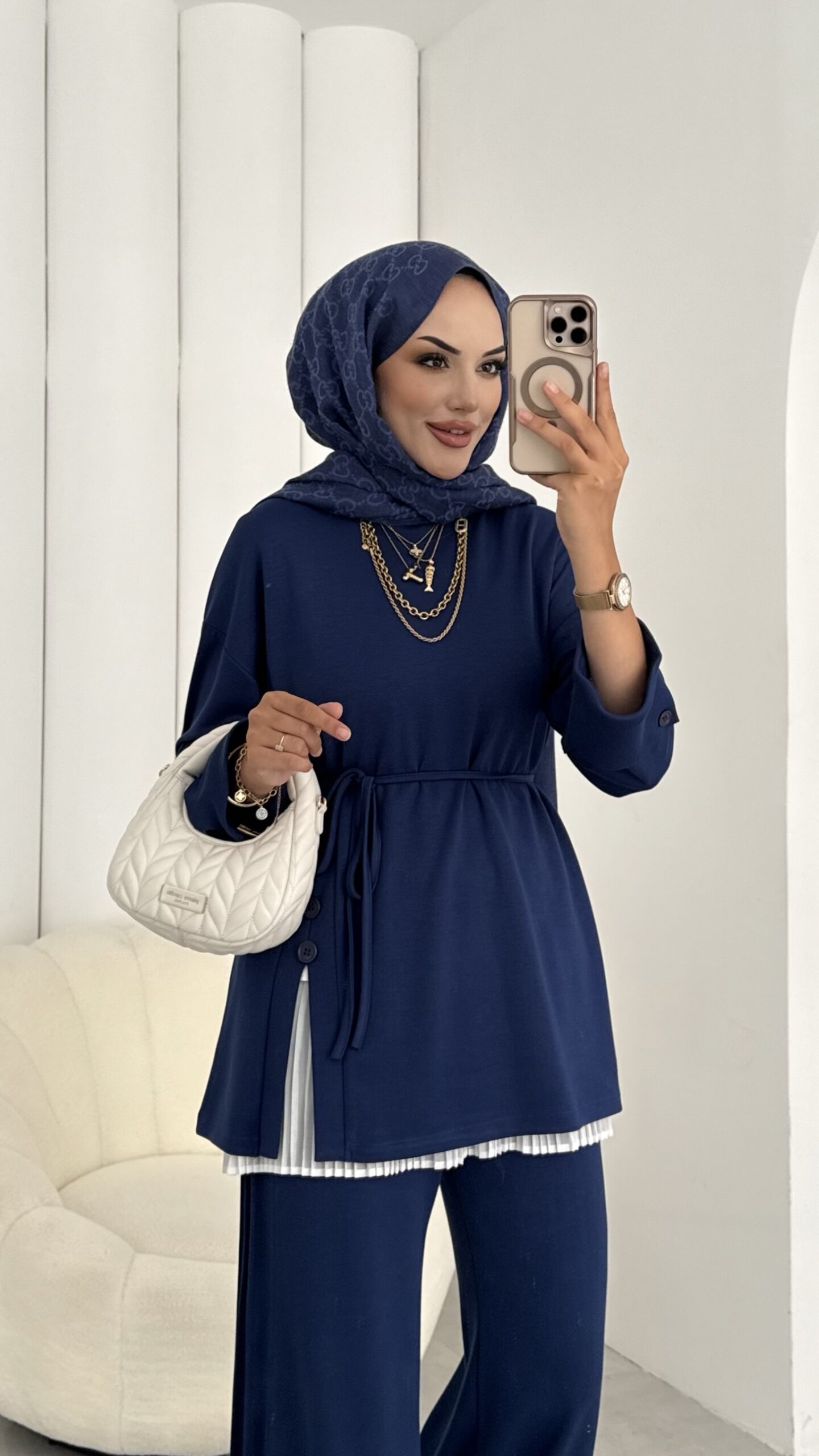 Premium Oysh Düğmeli İkili Takım |  